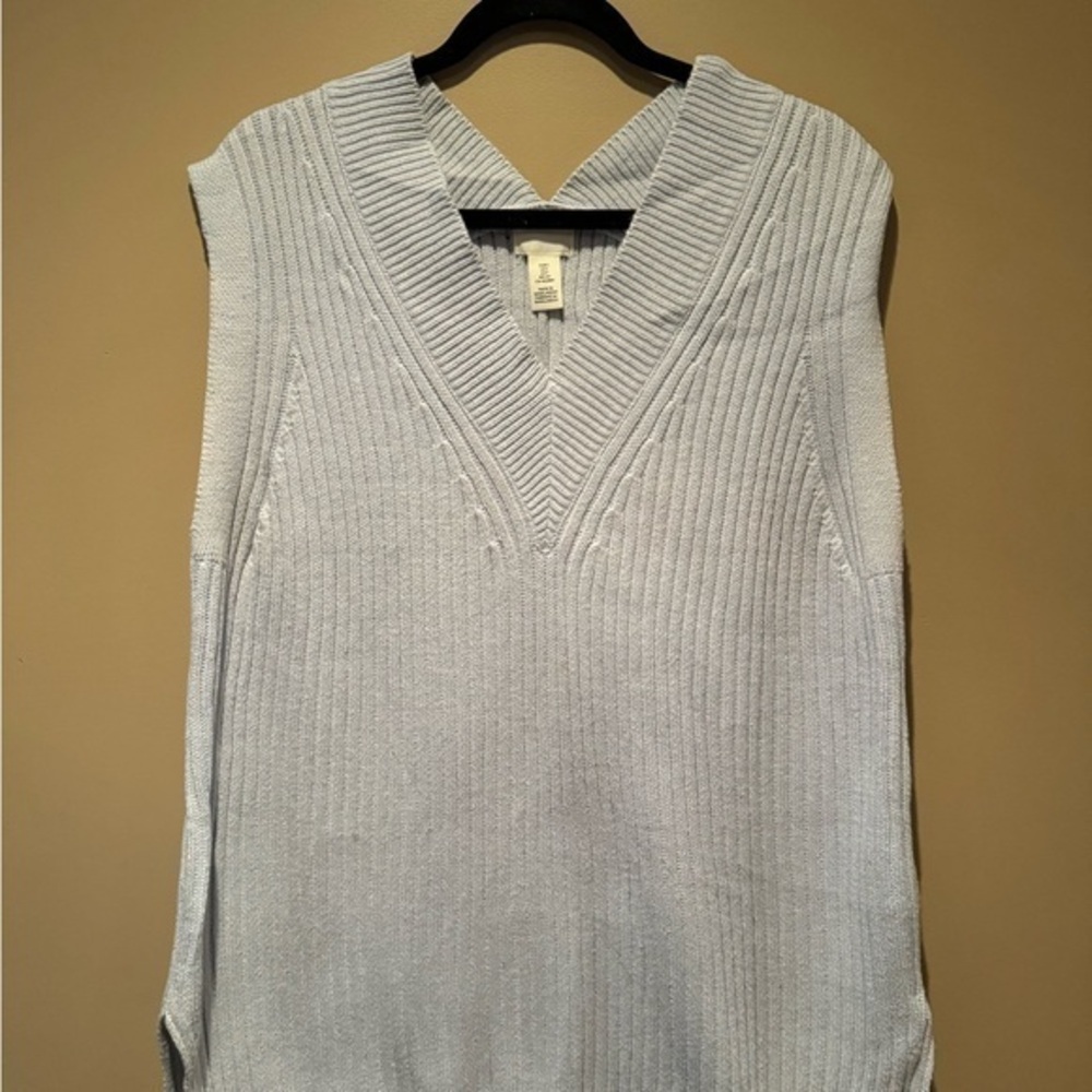H&M Blue Shirt Vest